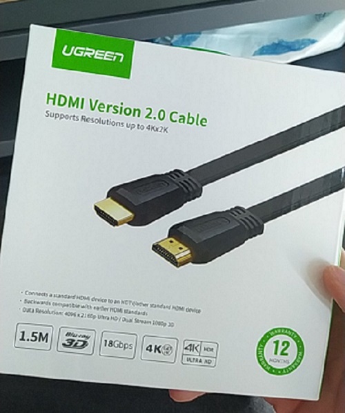 Hình ảnh sản phẩm cáp HDMI 2.0 dẹt Ugreen cao cấp